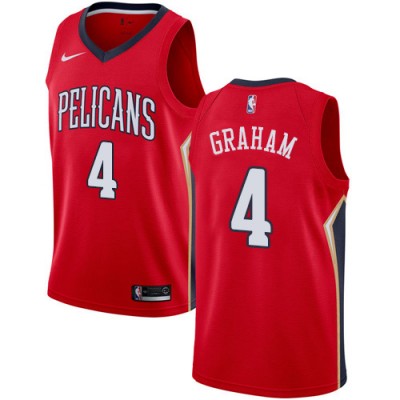 Nike New Orleans Pelicans #4 Devonte' Graham Red Youth NBA Swingman Statement Edition Jersey